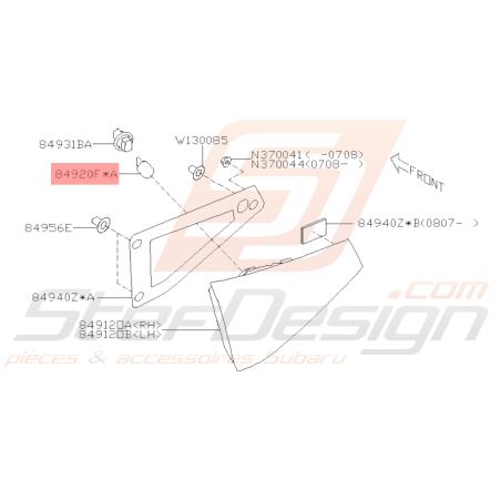 Ampoule central de feu de recul Subaru WRX STI 2008 - 2014 / BRZ 2013 - 201939074