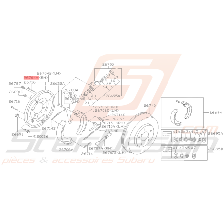 Flasque disque arrière (ABS) Subaru GT 93-00 P1 FORESTER 97-0239218 Flasque disque arrière (ABS) Subaru GT 93-00 P1 FORESTER 97-0239218