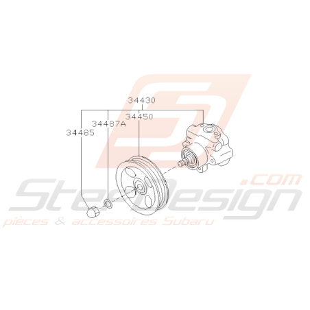Schéma Pompe à Huile Origine Subaru FORESTER 1997-200239230