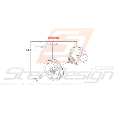 Pompe Direction Assistée Origine Subaru FORESTER 1997-200239231