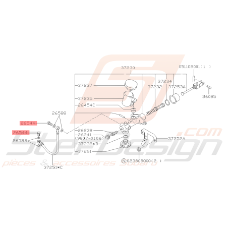 Vis banjo étrier frein arrière Origine Subaru FORESTER 97-02 GT 93-00 WRX STI 01-14 BRZ 13-1939239