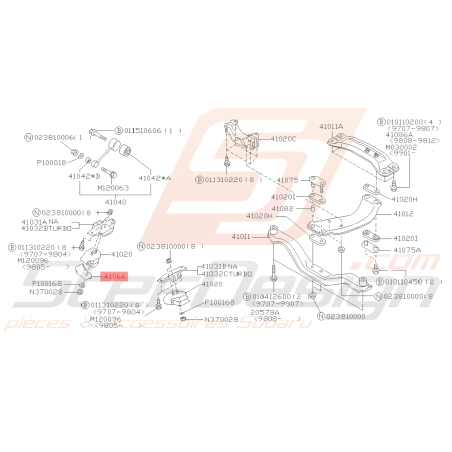 Tôle pare chaleur Support Moteur inférieur Droit Origine Subaru GT 93-00 WRX STI 01-15 FORESTER 97-02/05-0739349