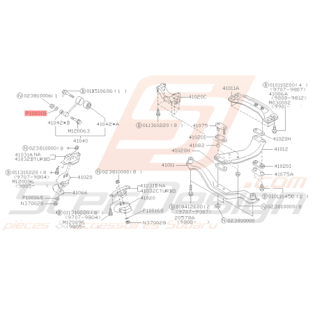 Rondelle Origine Subaru GT 93-00 WRX STI 01-14 FORESTER 97-02/05-0739358