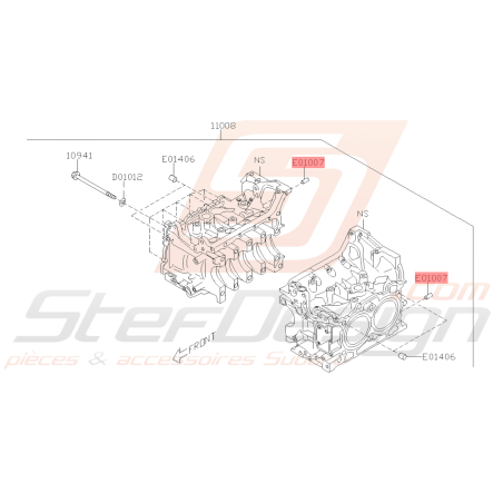 Centreur de boite bas Origine Subaru WRX STI 01-14 BRZ 12-1339496