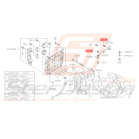 Vis banjo d'arriver d'huile Origine Subaru WRX 06-10 STI 01-19 BRZ 13-19 FORESTER 05-0739517