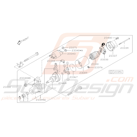 Schéma Démarreur Origine Subaru BRZ 2013 - 201939587
