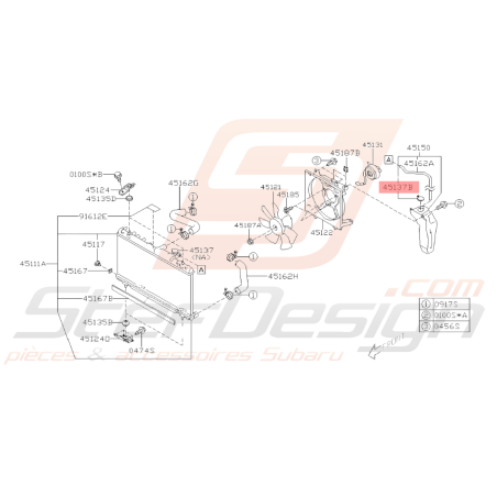 Bouchon de vase d'expansion Origine Subaru WRX STI 01-14 BRZ 13-19 Forester Turbo 97-02/05-0739610