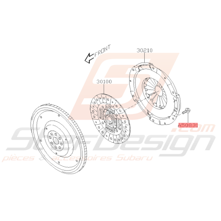 Vis Fixation Mécanisme d'Embrayage Subaru GT 97-00 WRX/STI 01-15 FORESTER 97-02/05-07 BRZ 13-1939620