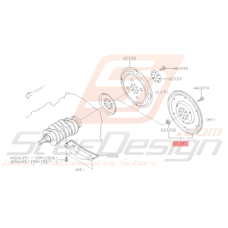 Volant Moteur Origine Subaru XV 201239653