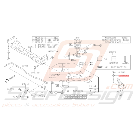Ecrou Origine Subaru GT WRX STI BRZ FORESTER39685