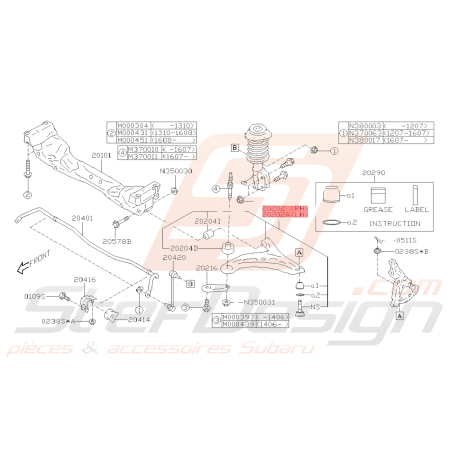 Triangle avant subaru BRZ toyota GT86 2013/201639688