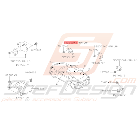 Capteur Airbag Origine Subaru BRZ 2013 - 201639780