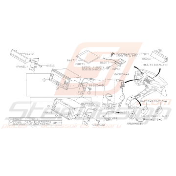 Schéma Radio Origine Subaru WRX STI 2008 - 2014 Stef Design