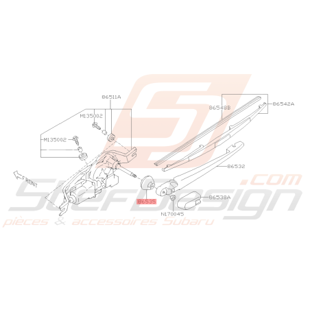 Capuchon de pivot d'essuie-glace Origine Subaru WRX STI 2008 - 201440027