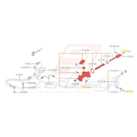 Émetteur d'embrayage origine pour Subaru XV 201240076