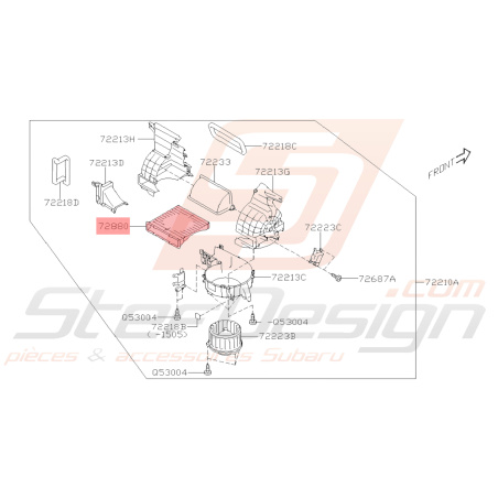 Filtre à Pollen Origine Subaru FORESTER Levorg 201940126