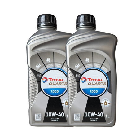 Lot de 2 Total Quartz 7000 10W40 1L40183