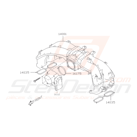 Schéma Boitier Papilon Électrique Origine Subaru BRZ 2013-201940267
