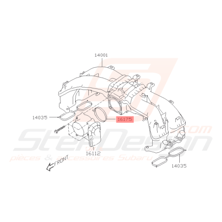 Joint de collecteur admission / papillon pour subaru BRZ 2013-201940269