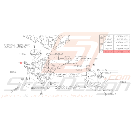Bouchon Origine Subaru STI 16/01/2016 - 2019 BRZ 15/11/2016 - 201940396
