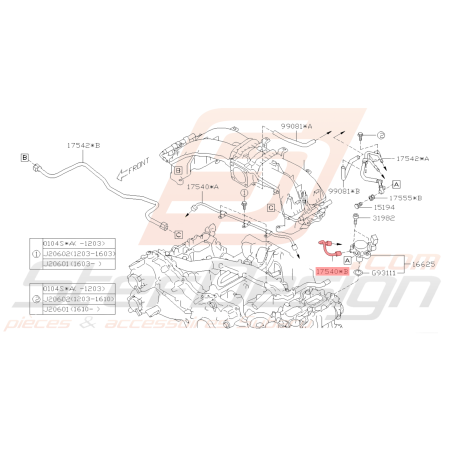 Tuyau de carburant Origine Subaru BRZ 2013 - 201940413