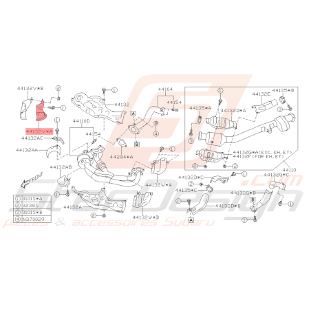 Tôle Pare-chaleur Origine Subaru BRZ 2013 - 201940514