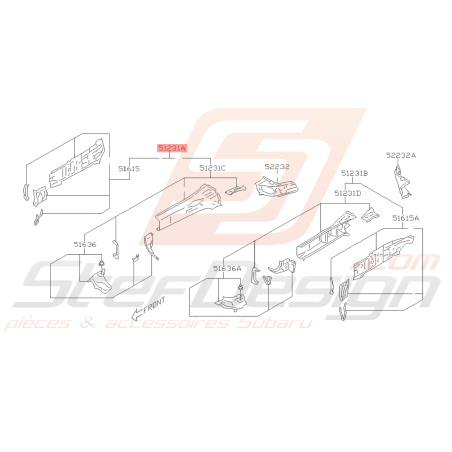 Cadre Complet Origine Subaru BRZ 2013 - 201940572