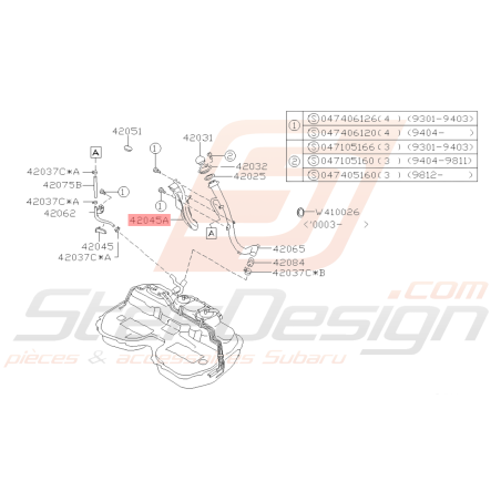 Protection de Durite Origine Subaru GT 1993 - 200040583