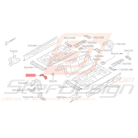 Renfort de Tableau de bord Origine Subaru BRZ 2013 - 201940595