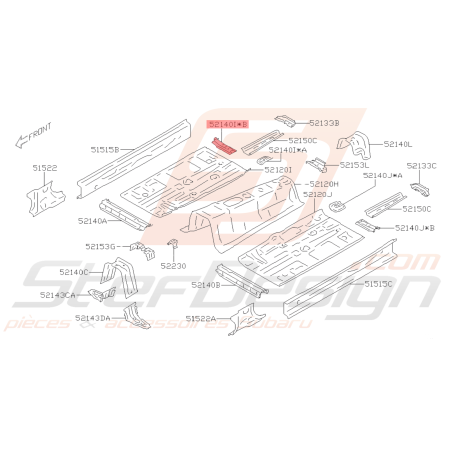 Renfort de Siège Origine Subaru BRZ 2013 - 201940605