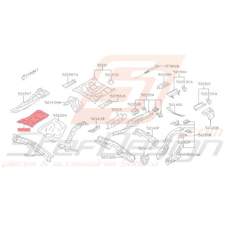 Plancher Arrière Origine Subaru BRZ 2013 - 201940615