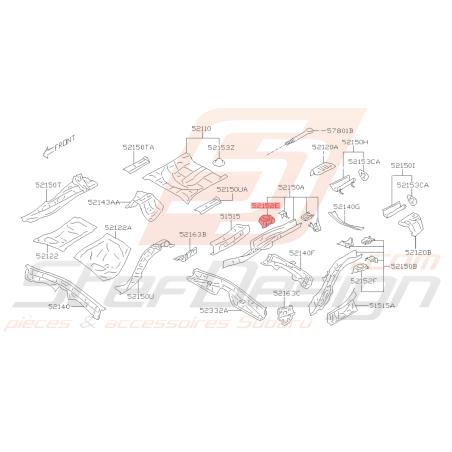 Support de Pare-chocs Origine Subaru BRZ 2013 - 201940640