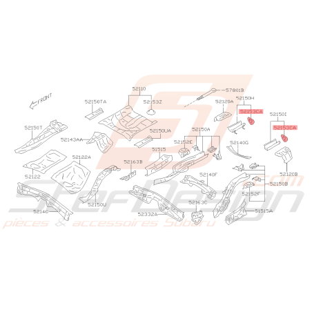 Support de Pare-chocs Origine Subaru BRZ 2013 - 201940652