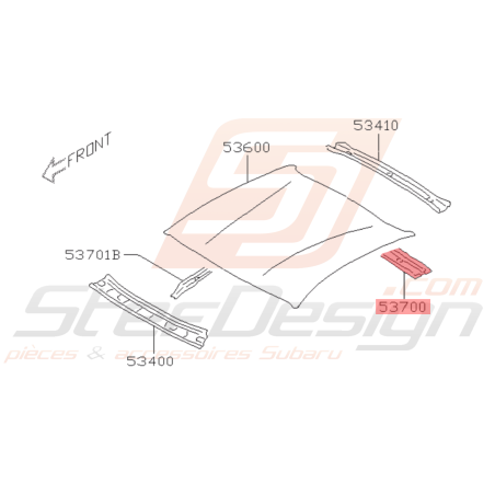 Renfort de Toit Origine Subaru BRZ 2013 - 201940664