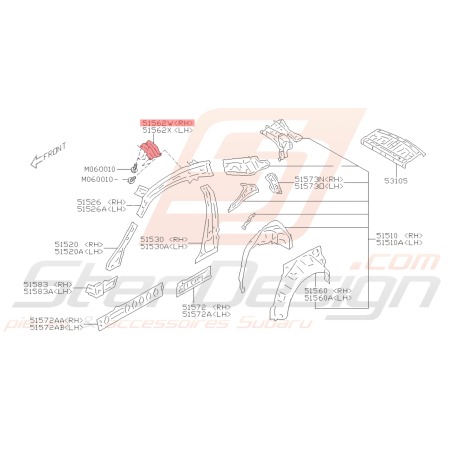 Support de Liaison Origine Subaru BRZ 2013 - 201940705