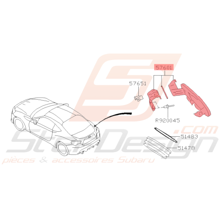Trappe à Essence Origine Subaru BRZ 2013 - 201940739