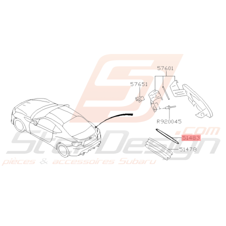 Joint Spi pour Trappe à Carburant Origine Subaru BRZ 2013 - 201940742