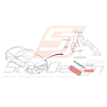 Goulotte de Remplissage Origine Subaru BRZ 2013 - 201940743