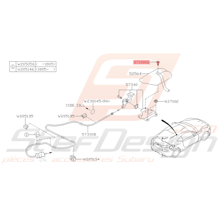 Vis Origine Subaru GT WRX STI BRZ40753