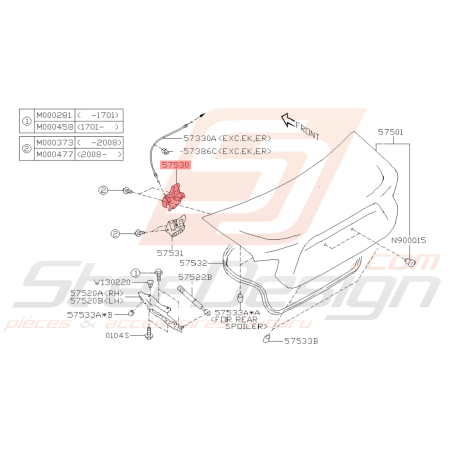 Serrure de Coffre Origine Subaru BRZ 2013 - 201940760