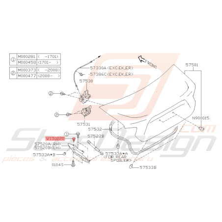 Clip Origine Subaru BRZ 2013 - 201940764