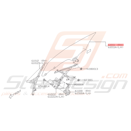 Vitre Origine Subaru BRZ 2013 - 11/04/201640837