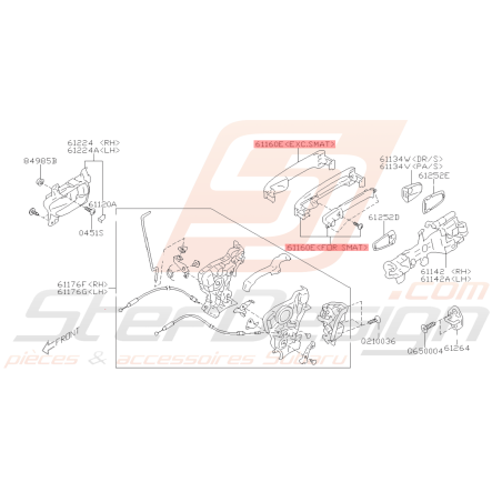 Poignée de Porte Extérieur Origine Subaru BRZ 2013 - 201940869
