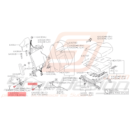 Boulon de Charnière Origine Subaru BRZ 2013 - 201940908