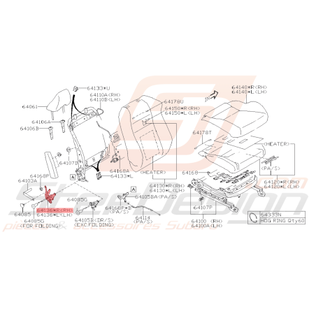 Ensemble de Liaison Origine Subaru BRZ 2013 - 201940909
