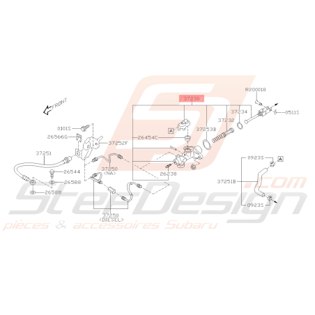 Emetteur d'Embrayage Origine Subaru Forester 201540916