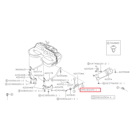 Flexible de Carburant Origine Subaru Forester Turbo 1997 -200240925