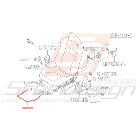 Levier Barre d'Attelage Origine Subaru BRZ 2013 - 201940950
