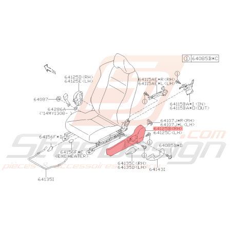 Cache Charnière Extérieur Origine Subaru BRZ 2013 - 201940956