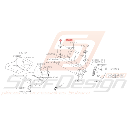 Clip Origine Subaru BRZ 2013 - 201940992